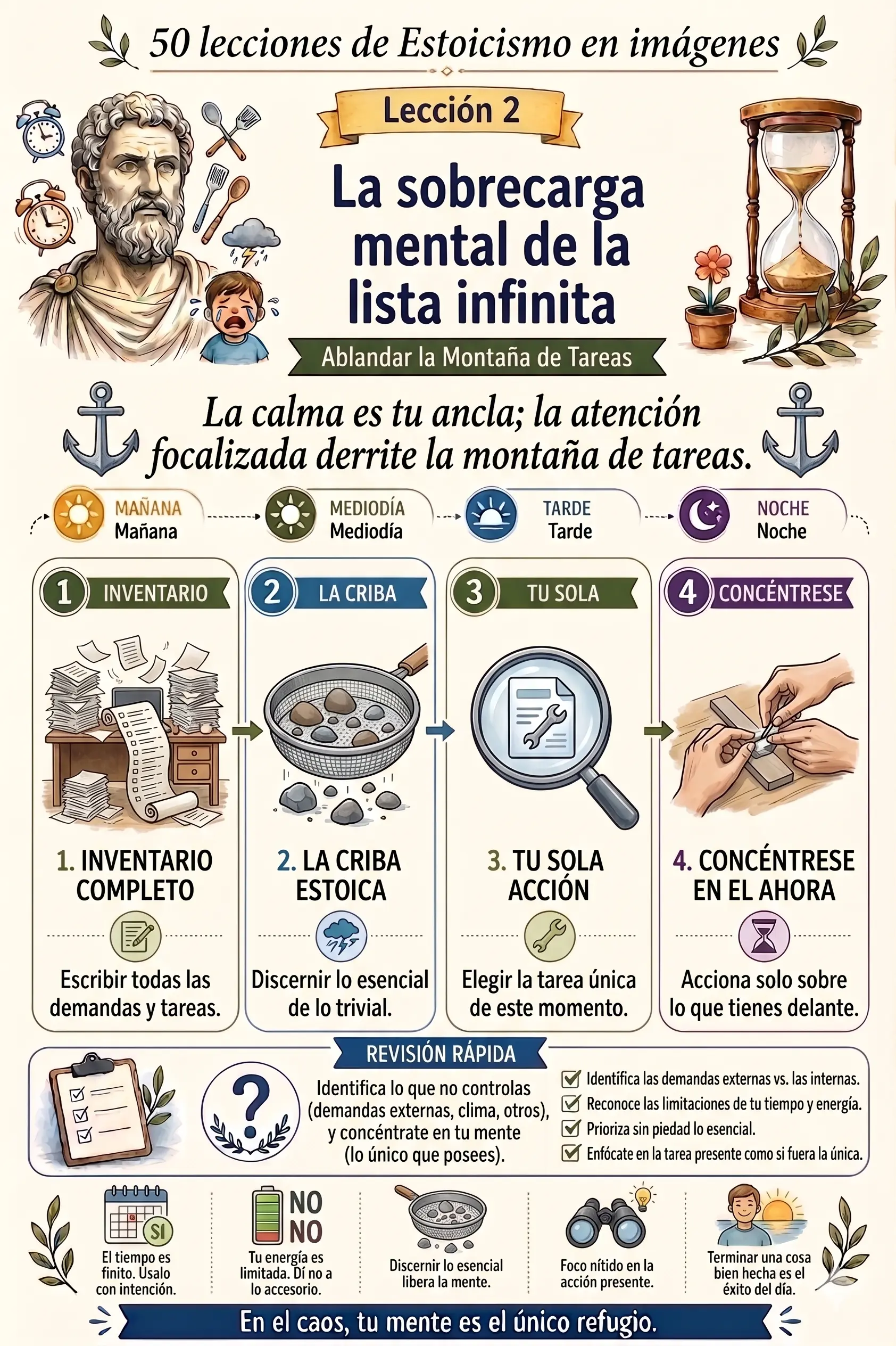 La sobrecarga mental de la lista infinita